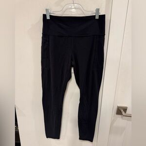 Athleta Black Transcend Stash Tights
